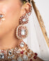 Kundan Zar-e-Taj Bridal Set with Maala Nath and Ring